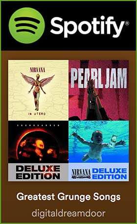 DigitalDreamDoor grunge songs playlist on Spotify