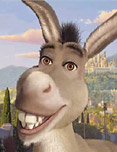 Donkey from Shrek animated movie character