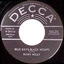 Blue Days, Black Nights 45 single lable