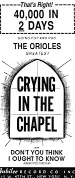 Crying In The Chapel - Ad