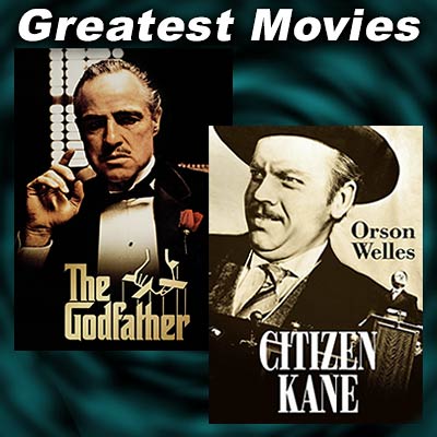 Scenes from the movies The Godfather and Citizen Kane