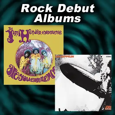 album covers Elvis Presley and Are You Experienced? by Jimi Hendrix Experience