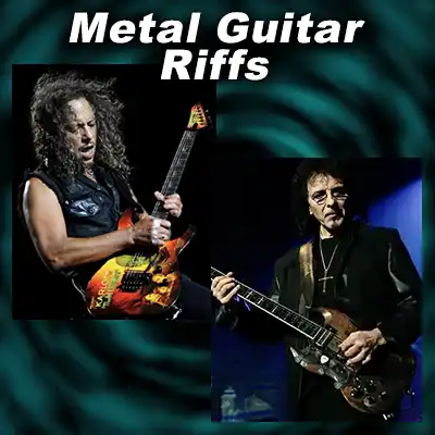 metal guitarists Kirk Hammett, Tony Iommi