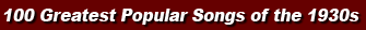 1930s Songs