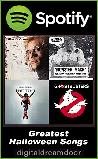 DigitalDreamDoor Halloween Songs on Spotify link button