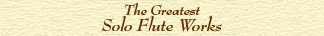 The greatest solo flute works text title image