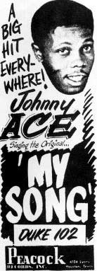 Johnny Ace ad for My Song