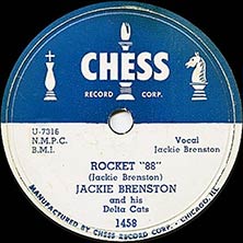 Rocket 88 by Jackie Brenston and his Delta Cats 45 rpm record lable