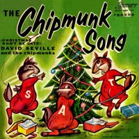 The Chipmunk Song by The Chipmunks record sleeve cover