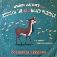 Rudolph, The Red Nosed Reindeer by Gene Autry record sleeve cover