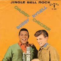 Jingle Bell Rock by Chubby Checker & Bobby Rydell record sleeve cover