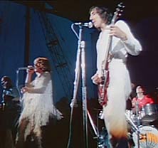 The Who playing at woodstock 1969