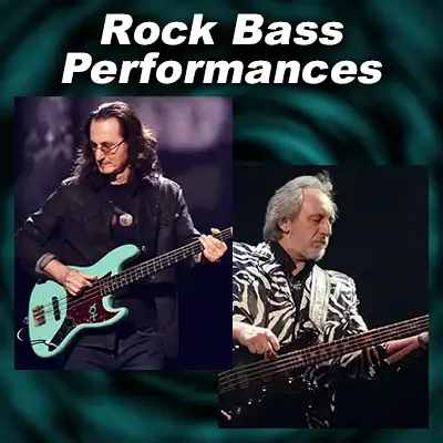 Rock Bassists Geddy Lee and John Entwistle