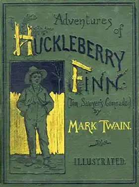 Adventures of Huckleberry Finn book cover