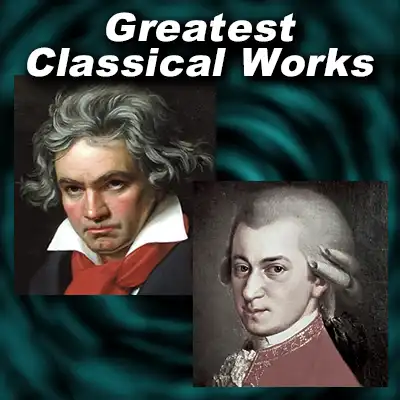 Classical music composers Ludwig Van Beethoven and Wolfgang Amadeus Mozart