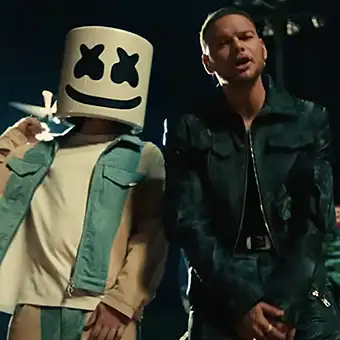 Marshmello and Kane Brown Dance music DJ Marshmello and singer Kane Brown