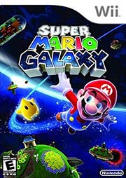 Super Mario Galaxy Wii video game cover art