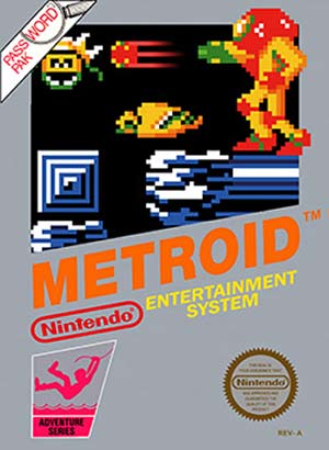 Metroid video game box cover
