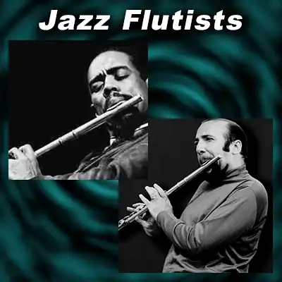 Jazz flutists Eric Dolphy and Herbie Mann