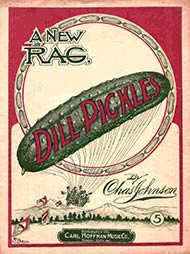 Ragtime tune Dill Pickles Rag sheet music cover