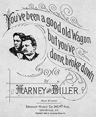 Ragtime tune You've Been a Good Old Wagon but You've Done Broke Down sheet music cover