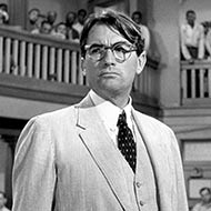 scene from To Kill a Mockingbird with Gregory Peck