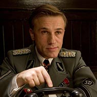 scene from Inglourious Basterds with Christoph Waltz