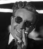 Actor Peter Sellers in the movie Dr. Strangelove