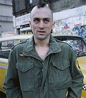 Actor Robert De Niro in the movie Taxi Driver