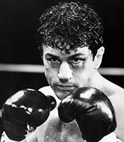 Actor Robert De Niro in the movie Raging Bull