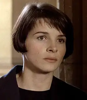 Actor Juliette Binoche in the movie Three Colours: Blue