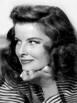 Comedic actress Katharine Hepburn
