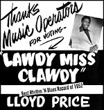 Lawdy Miss Clawdy - Ad