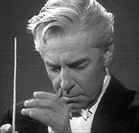 Classical music conductor Herbert Von Karajan
