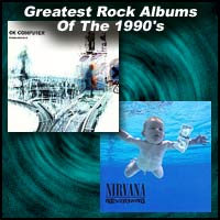 album covers Ok Computer and Nevermind