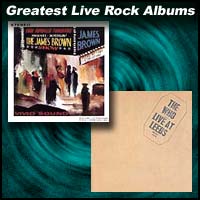 Live At The Apollo by James Brown and Live At Leeds the Who album covers