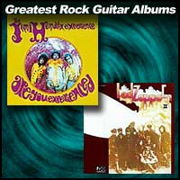 album covers Are You Experienced and Led Zeppelin II
