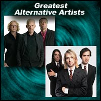 Alternative bands R.E.M. and Nirvana