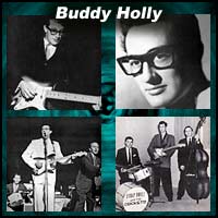 Four pictures of Buddy Holly