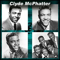 Four pictures of singer Clyde McPhatter