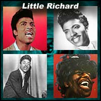 Four pictures of Little Richard
