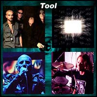 Four pictures of the rock band Tool