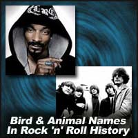 Rap music artist Snoop Dogg and folk-rock band The Byrds