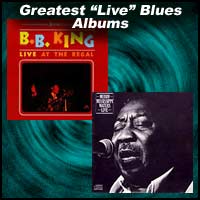 B.B. King and Muddy Waters live album covers