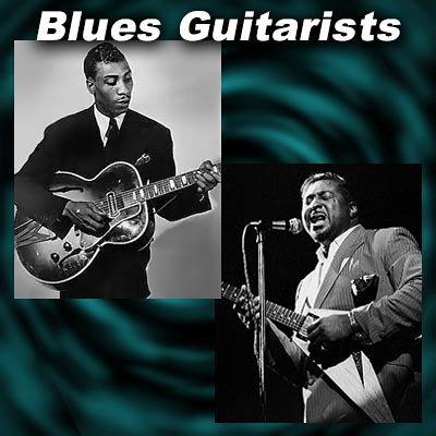 Blues Guitarists T-Bone Walker and Stevie Ray Vaughan