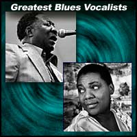 Blues music vocalists Muddy Waters and Bessie Smith