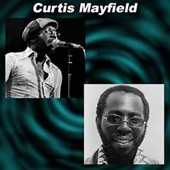2 images of Curtis Mayfield