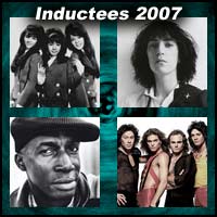 Rock and roll artists The Ronettes, Patti Smith, Grandmaster Flash, Van Halen