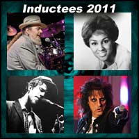 Rock and roll artists Dr. John, Darlene Love, Tom Waits, and Alice Cooper