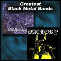 Black Metal Bands Bathory and Emperor album covers